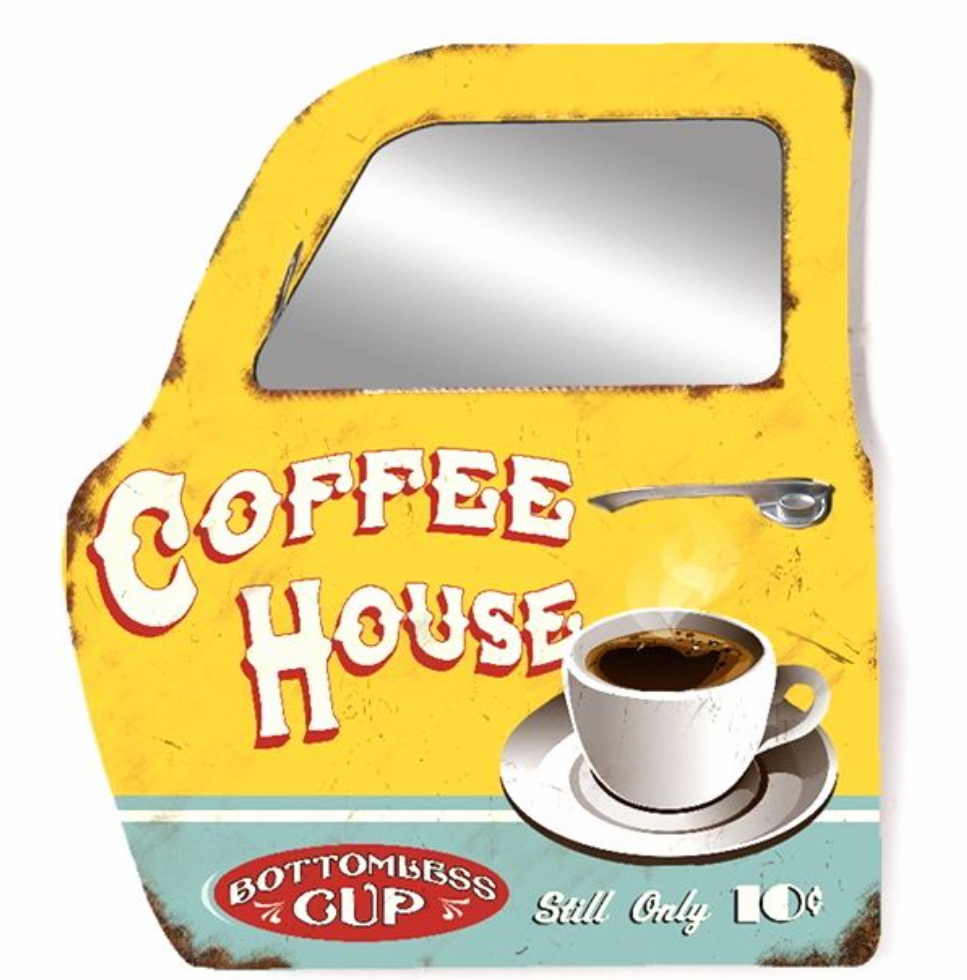 portière miroir coffee house