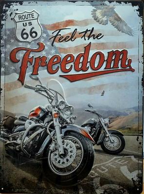 plaque harley freedom 30x40