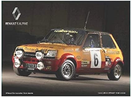 plaque métal renault 5 alpine