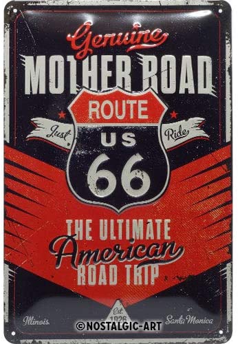plaque vintage route 66 mother road