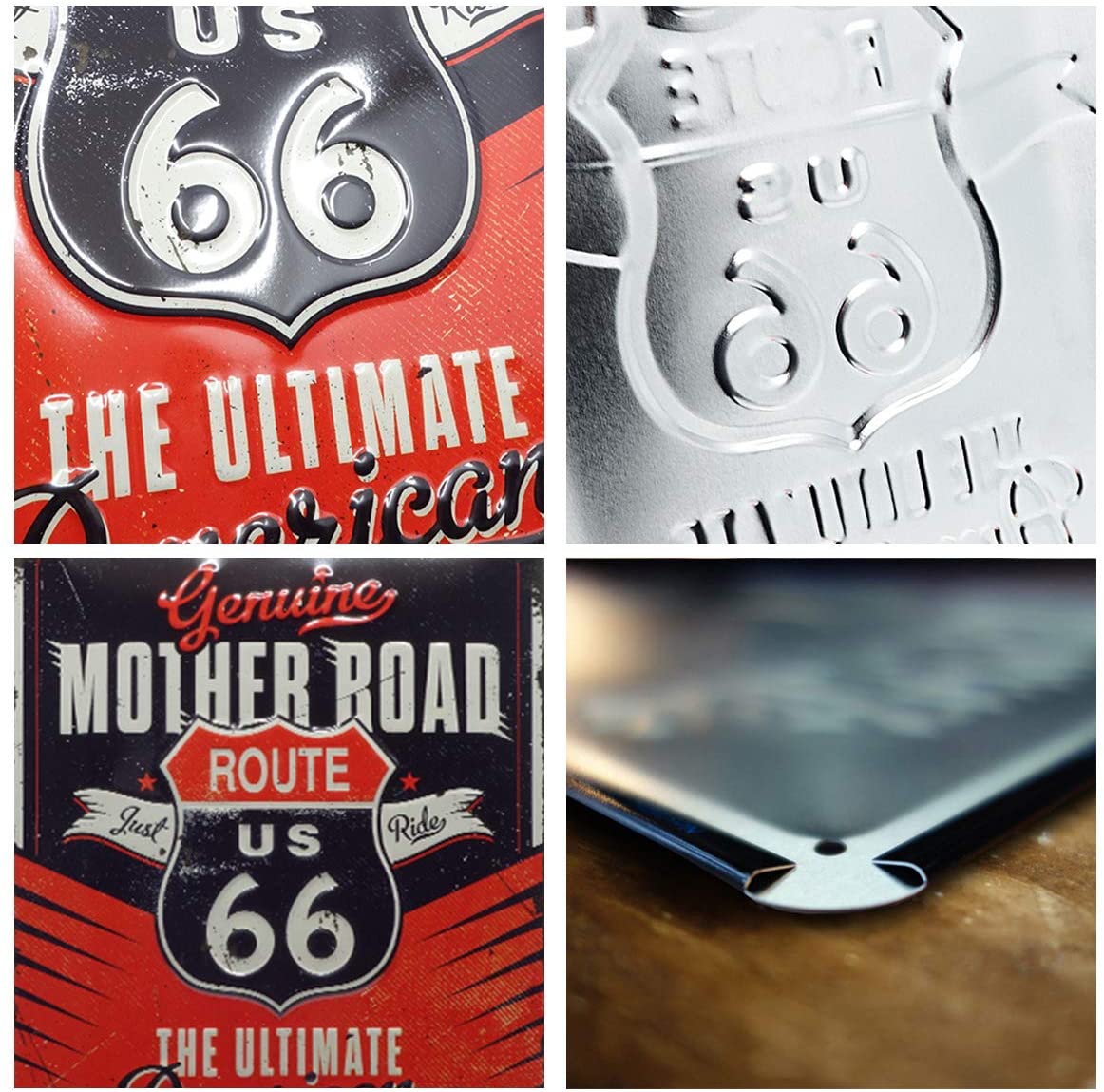 plaque route 66 déco rétro