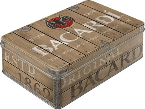 boite métal à sucre rhum bacardi rétro vintage