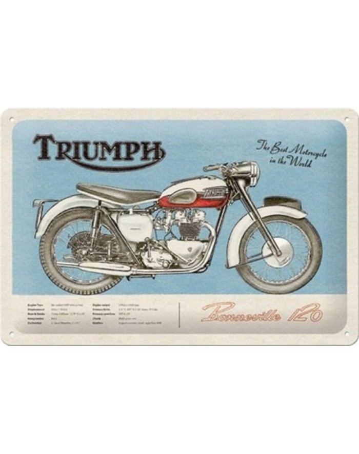 plaque-metal-20x30-relief-triumph-bonneville