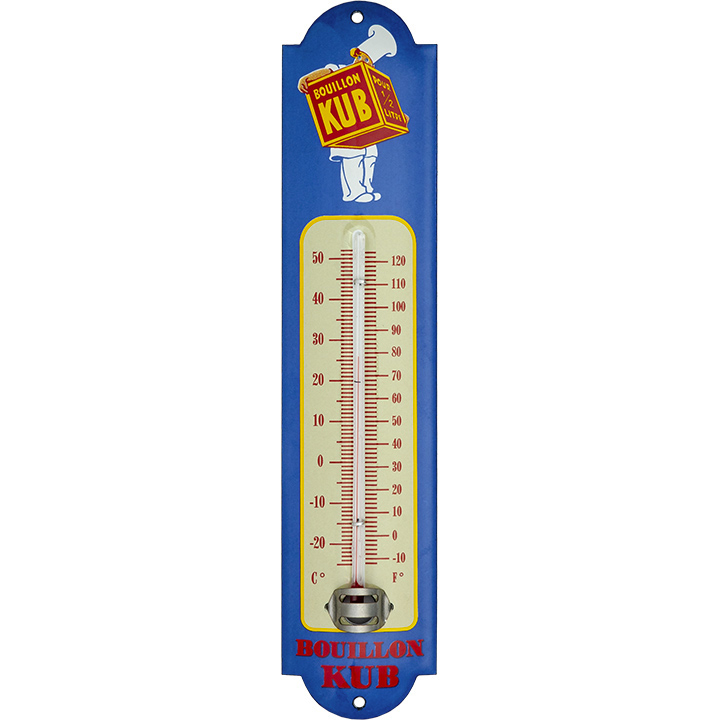 thermomètre émaillé bouillon kub