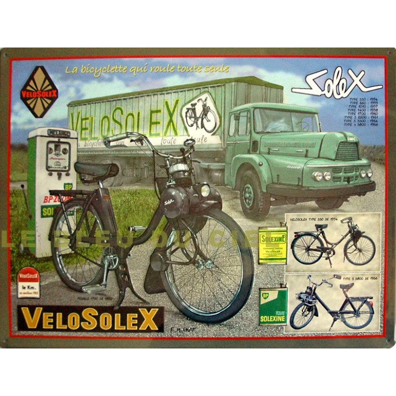 plaque-metal-publicitaire-30x40cm-plate-relief-velosolex