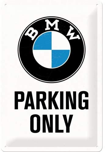plaque émaillée vintage bmw métal