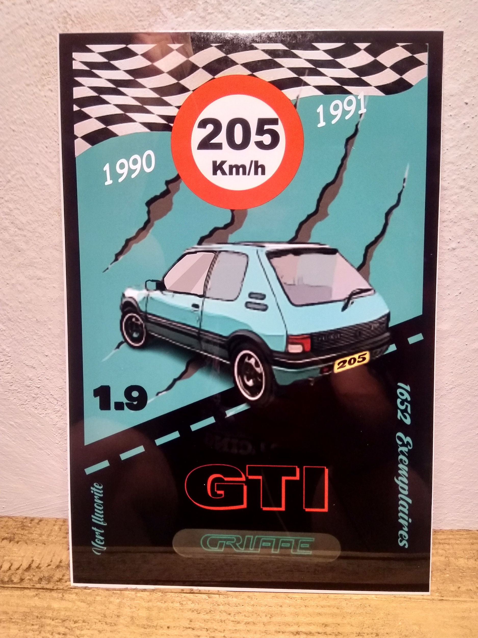 Plaque métal vintage peugeot 504 Enseigne Garage Décoration Déco