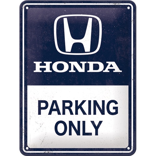 plaque métal honda parking