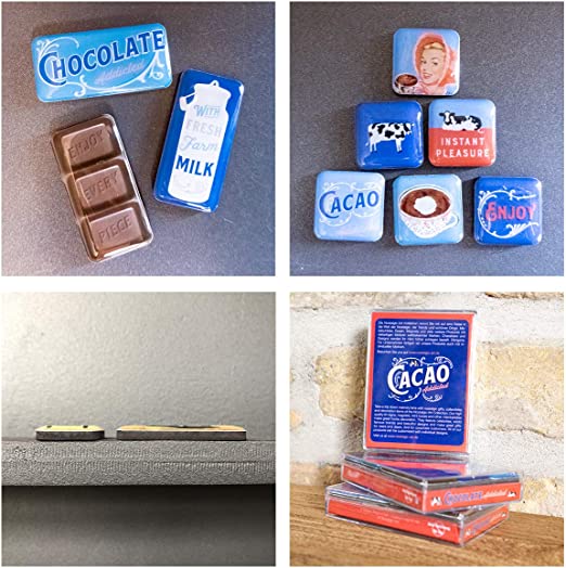 set magnets vintage cacao