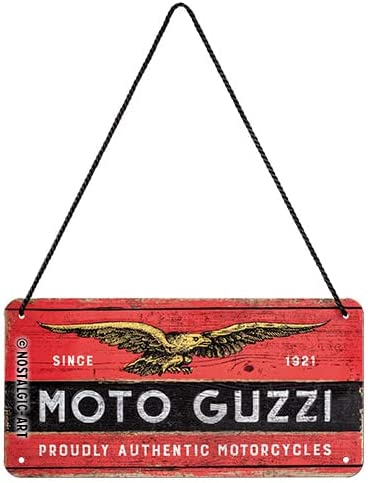 Enseigne Panneau Métal Garage Atelier moto guzzi Italian Motorcycles