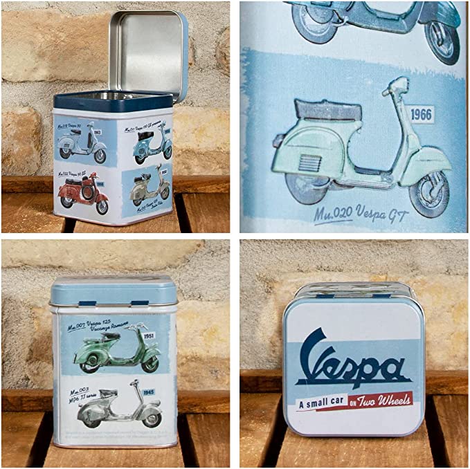 boite à thé vintage vespa scooters