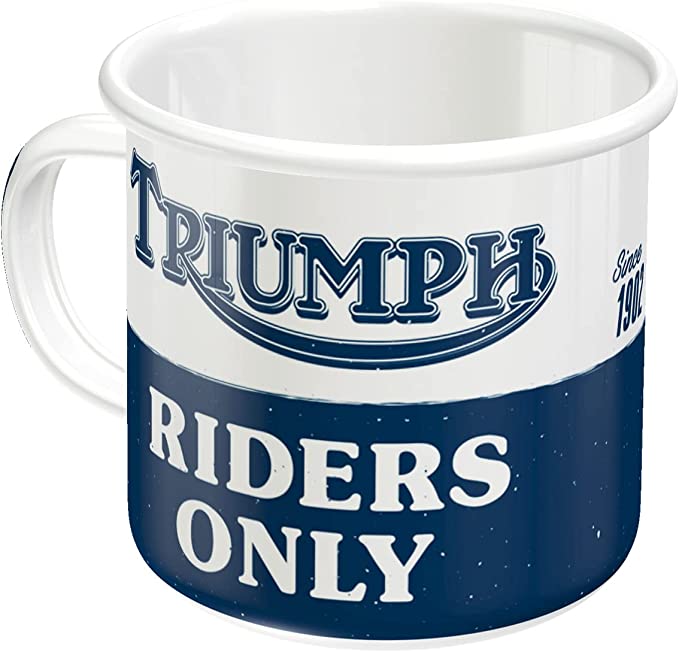 tasse moto triumph émaillée