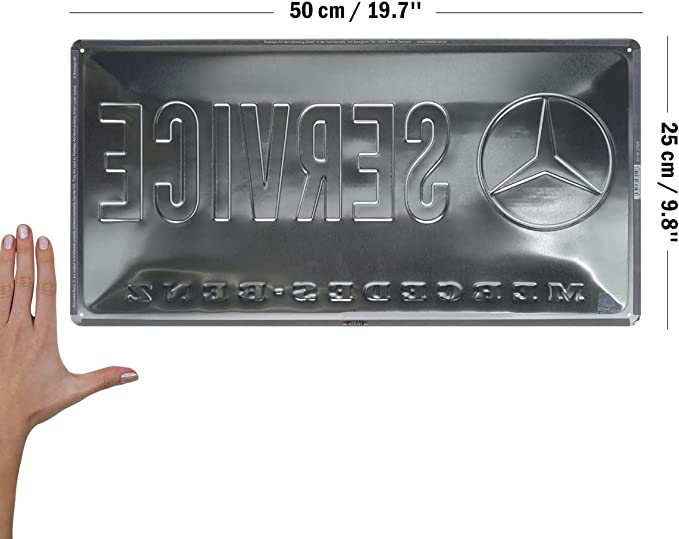 plaque mercedes vintage
