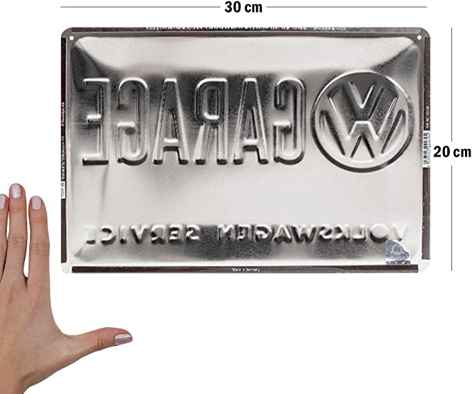 plaque volkswagen garage vintage
