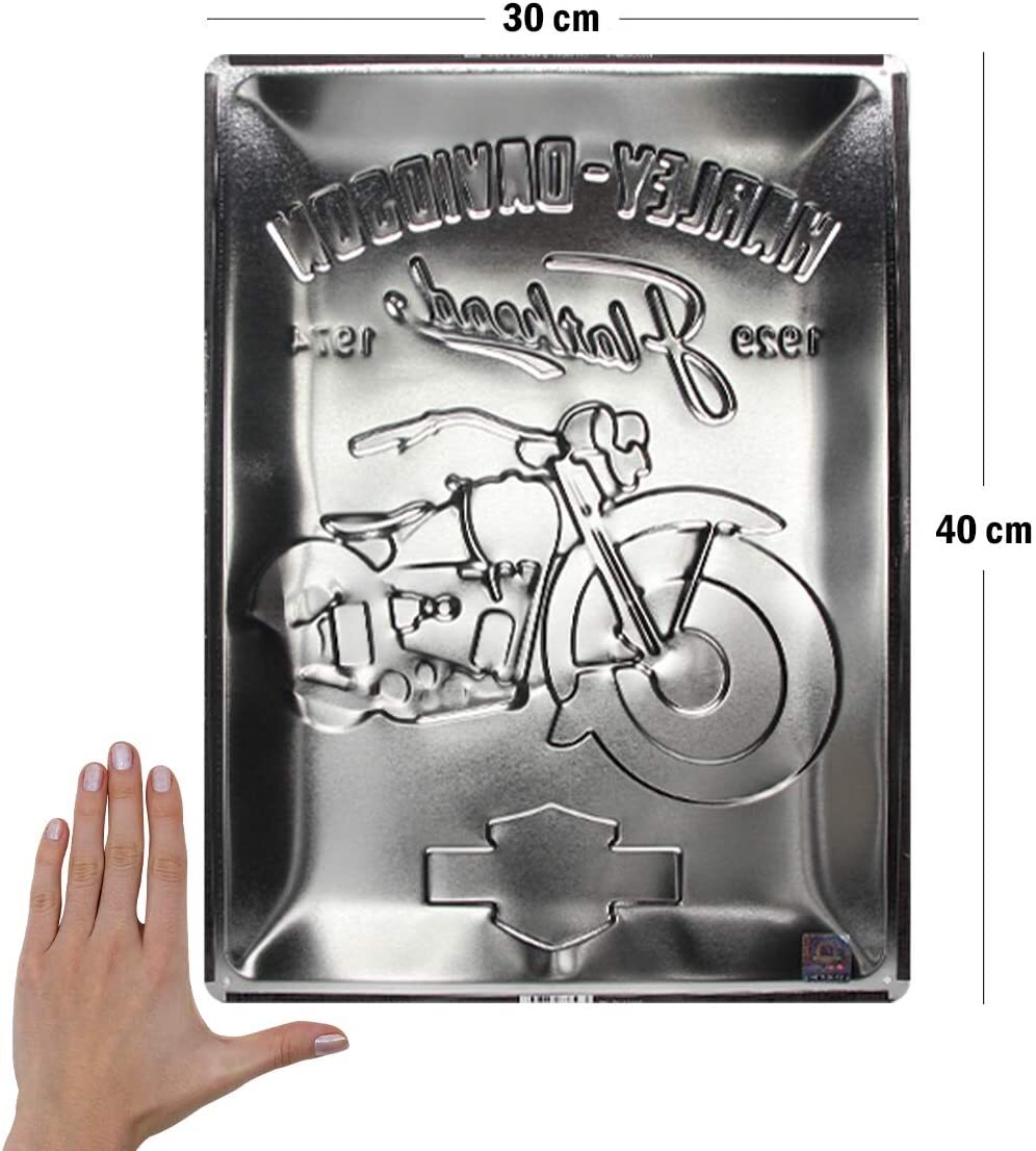 poster métal harley davidson flathead