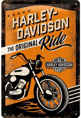 plaque harley original ride 20x30 nostalgic art 22237