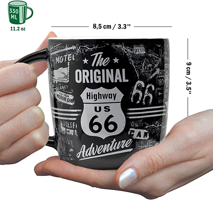 tasse céramique route 66 vintage