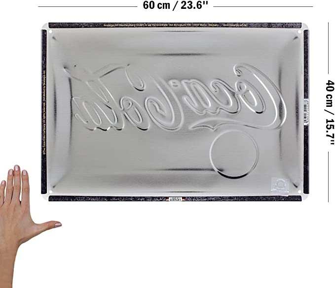 Plaque émaillée Coca-cola Fountain Service 100 x 62 cm