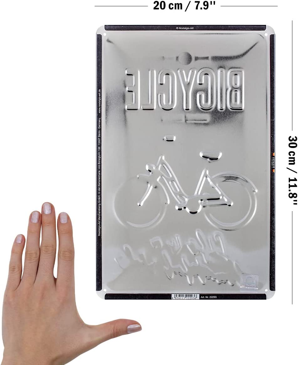plaque émaillée vélo vintage