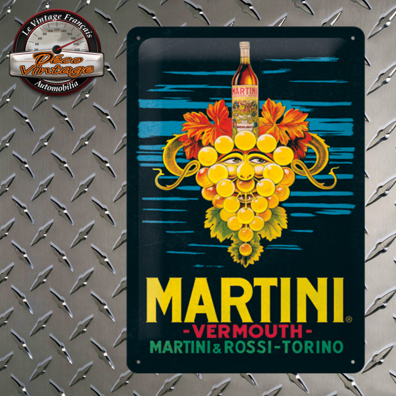 Plaque Martini Vermouth Vintage Déco Muraleplaques 20x30 Cm Decovintage 