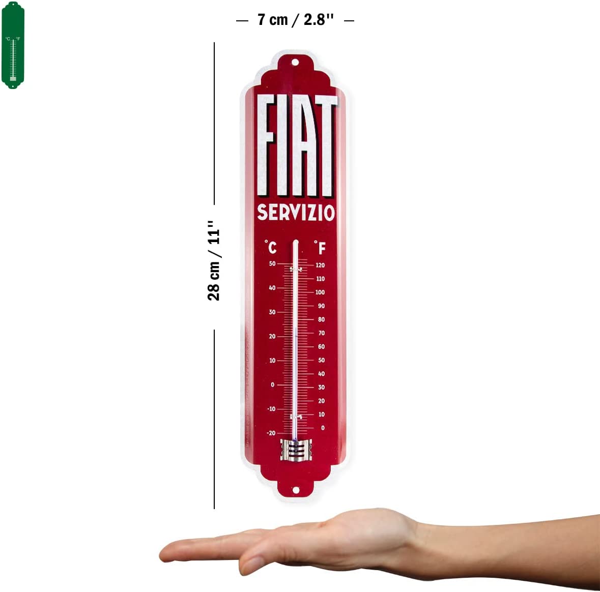 thermomètre vintage fiat servizio