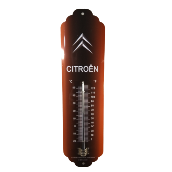thermomètre vintage citroen métal émaillé