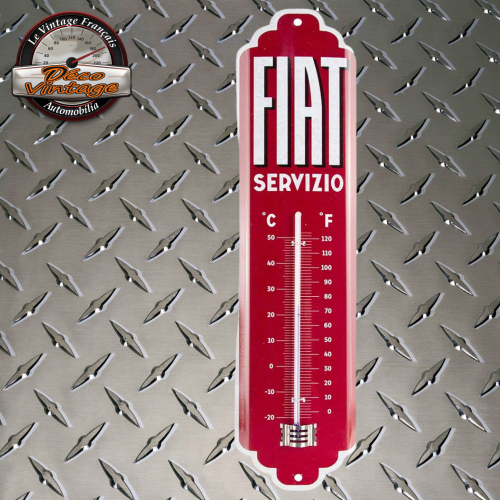thermomètre métal Fiat automobile
