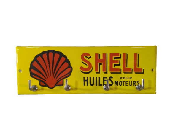 accroche-clés shell deco garage vintage