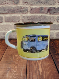 Tasses en émail coloré classic (lot de 3) (jaune