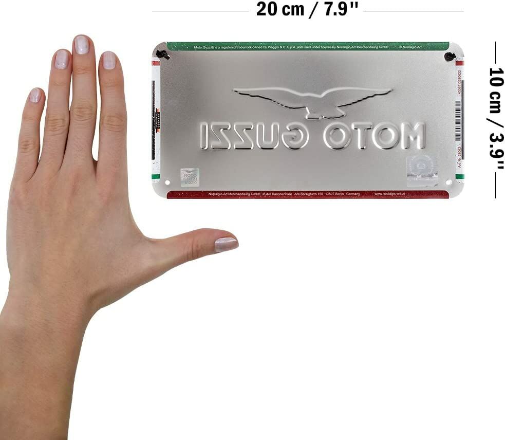 plaque de porte moto guzzi