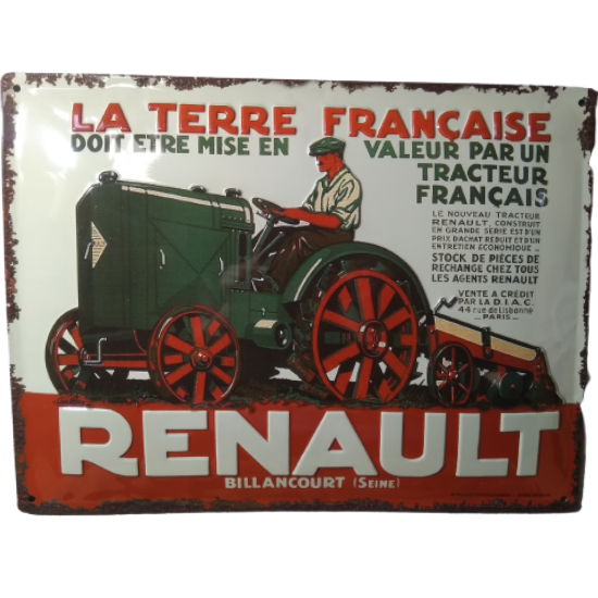Décoration Murale Renault Dauphine En Plastique - Longueur 38 Cm