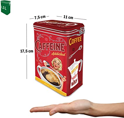 boite vintage cafeine addict coffee