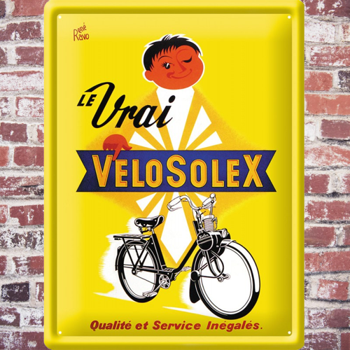Plaque publicitaire Vélosolex référendum Plaque publicitaire Vélosolex référendum