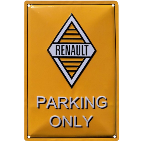 Panneau Métal Vintage "MG PARKING ONLY" - 30x40 Cm - Décoration Garage, Atelier - Fabriqué Au Royaume-Uni
