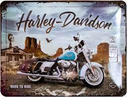 Harley Davidson Garage Advertising Plaque | Planète Vintage