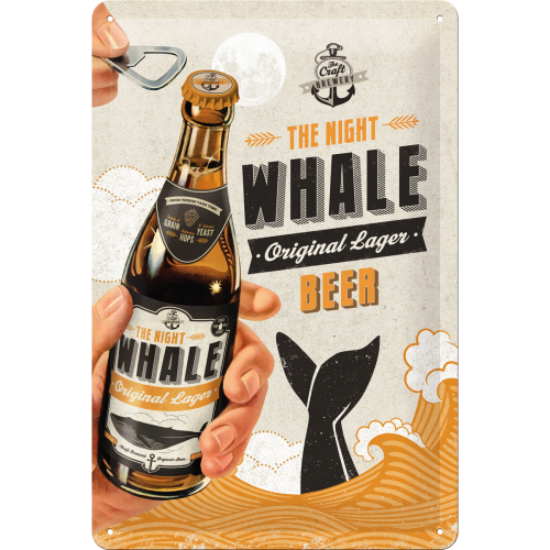 plaque bière Night whale