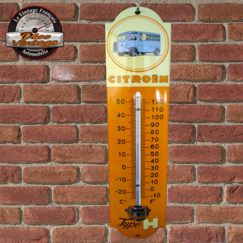 thermomètre vintage émaillé citroen type H