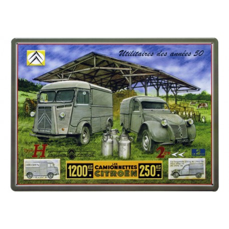 plaque-metal-citroen-utilitaires-des-annees-50
