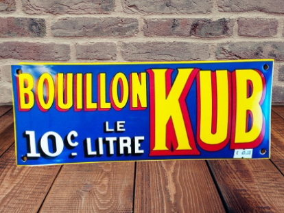 plaque émaillée kub