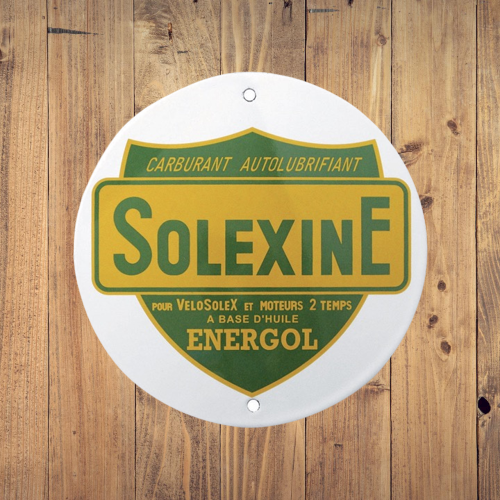 plaque émaillée solexine energol rétro