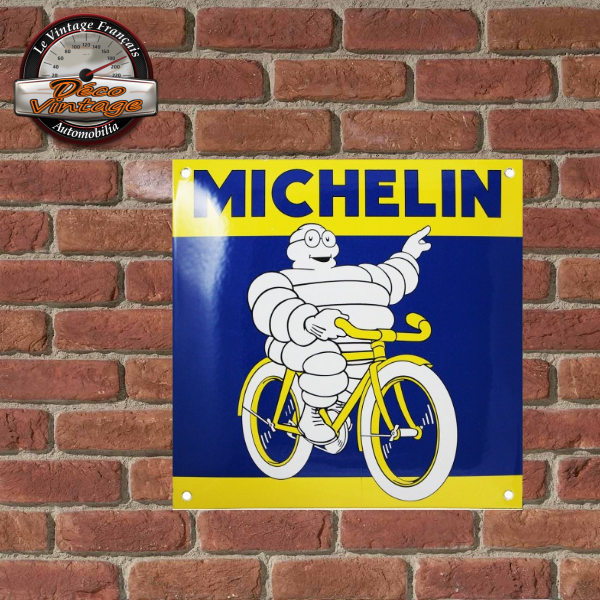 Michelin pneus vélo plaque émaillée