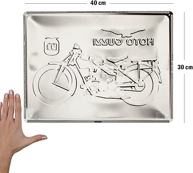 plaque centenaire moto guzzi