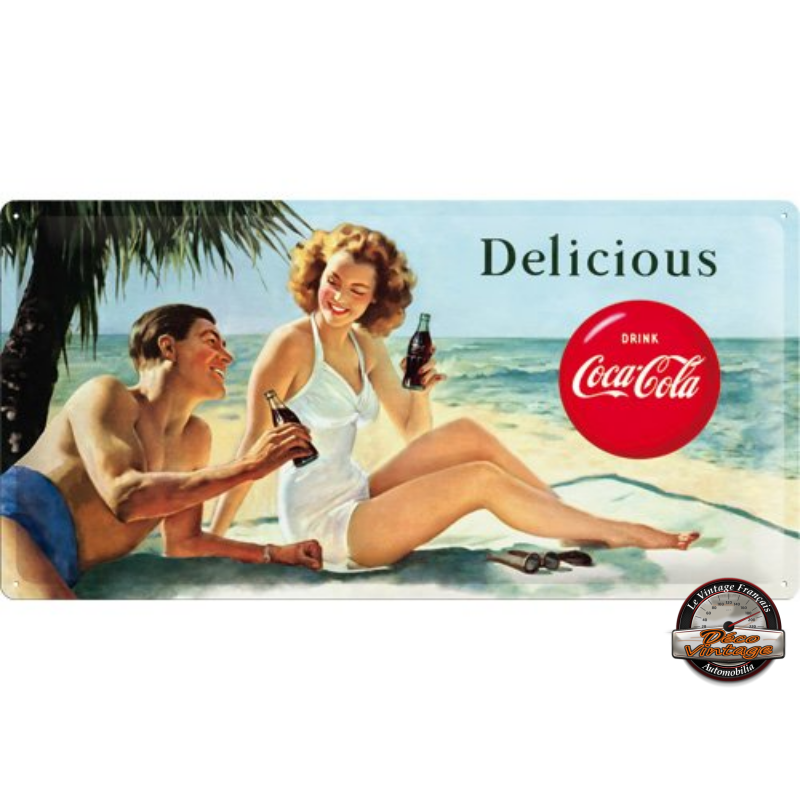 Plaque Coca Cola Pin Up Déco Muraleplaques 50x25 Cm Decovintage 