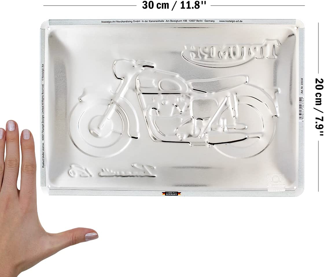 plaque tôle triumph bonneville t120