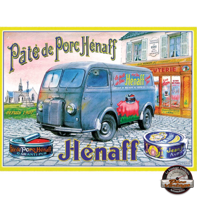 Plaque Tôle émaillée Style Antique – Déco Garage / Atelier – 56 Cm (Neuf)