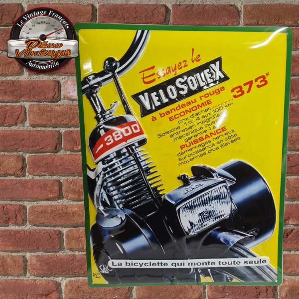plaque tôle bombée solex 3800