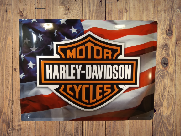 Plaque Harley Davidson USA Logo - Déco Murale/Plaques 30x40 Cm ...