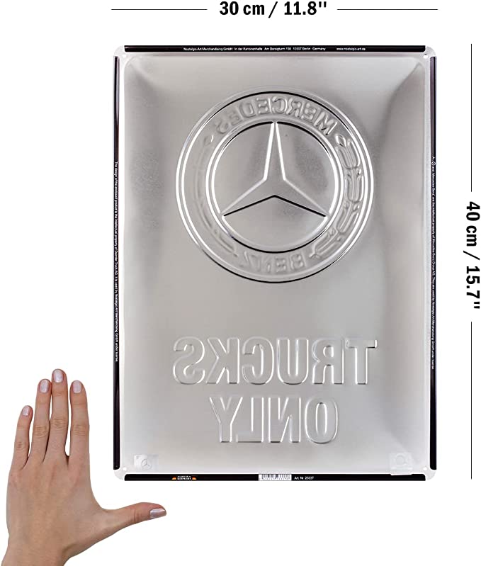 plaque tôle mercedes trucks only