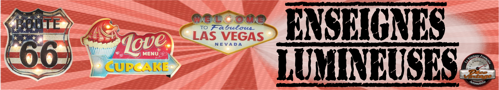Enseignes lumineuses vintages