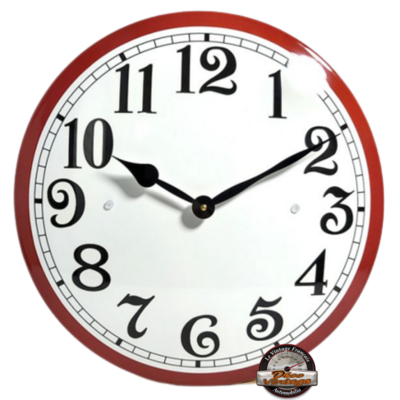 horloge murale émaillée vintage